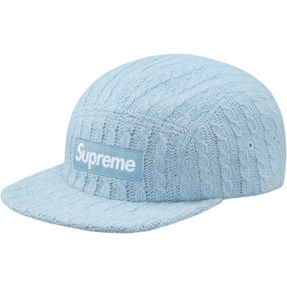 Supreme Fitted Cable Knit Camp Cap