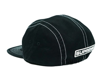 Supreme Fitted Rear Patch Camp Cap Black