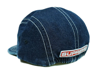 Supreme Fitted Rear Patch Camp Cap Denim