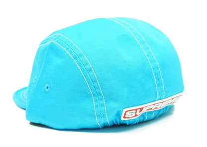 Supreme Fitted Rear Patch Camp Cap Neon Blue