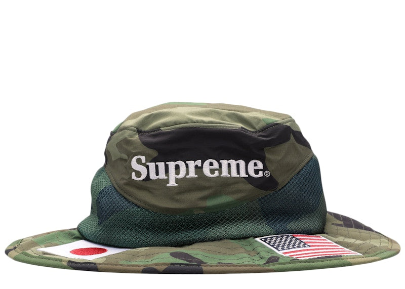 Supreme Flags Boonie Woodland Camo