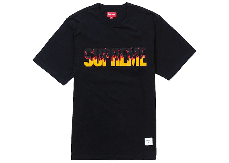 Supreme Flames S/S Top Black