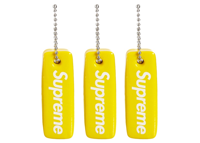 Supreme Floating Keychain (Set of 3) Yellow