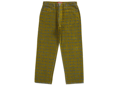 Supreme Flocked Loose Fit Jean Mustard