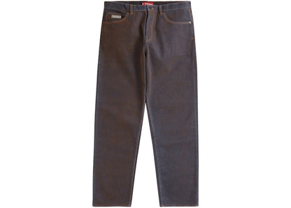 Supreme Flocked Regular Jean Gold