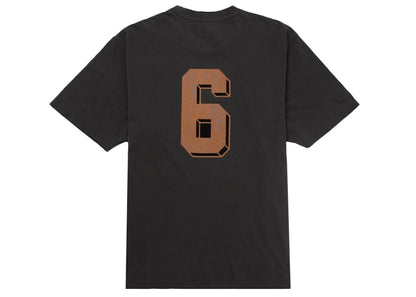 Supreme Flocked Washed S/S Top Black