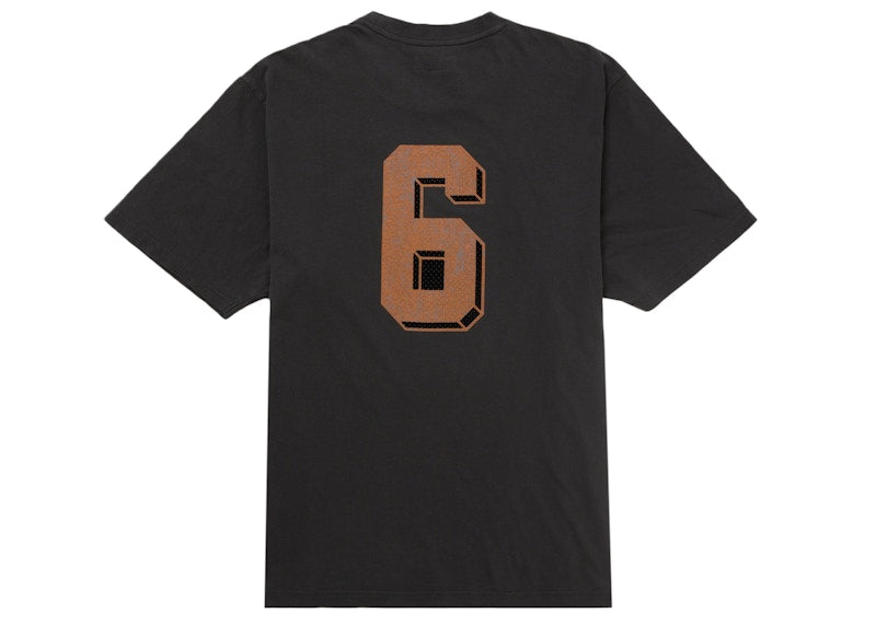 Supreme Flocked Washed S/S Top Black