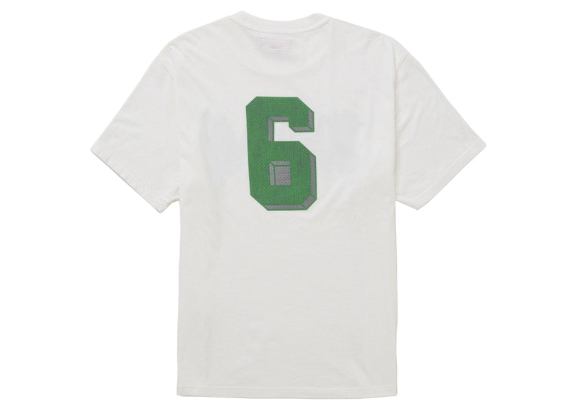 Supreme Flocked Washed S/S Top White