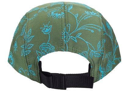 Supreme Floral Jacquard Camp Cap Green