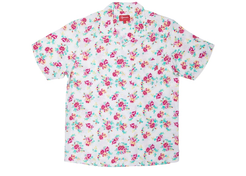 Supreme Floral Rayon S/S Shirt White