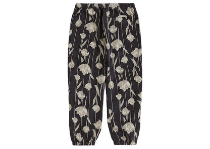 Supreme Floral Silk Track Pant Black