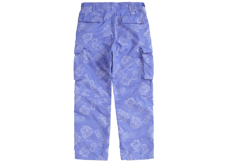 Supreme Floral Tapestry Cargo Pant Blue