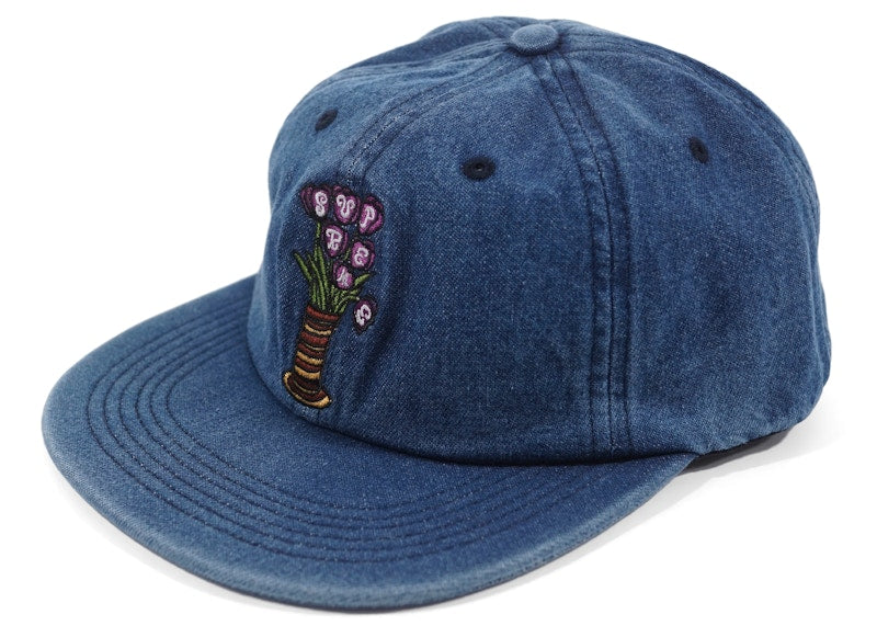 Supreme Flowers 6-Panel Denim