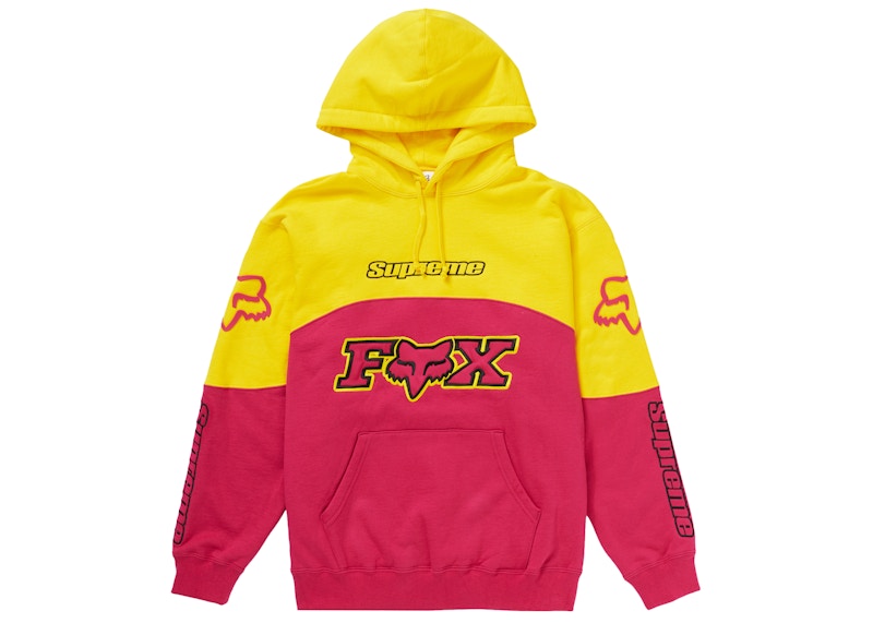 Supreme Fox Racing Hooded Sweatshirt Pink