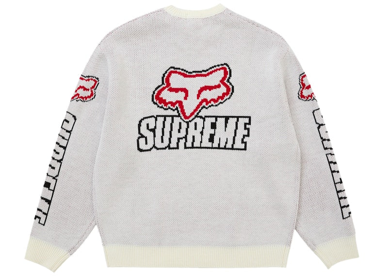 Supreme Fox Racing Sweater White