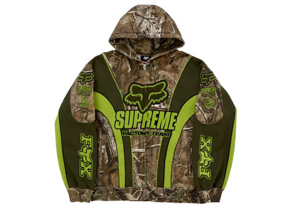 Supreme Fox Racing Zip Up Hooded Sweatshirt Realtree Hardwoods Camo