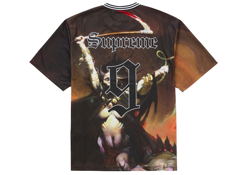 Supreme Frazetta Soccer Jersey Woman With Scythe