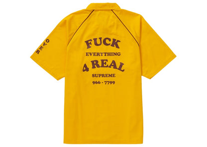Supreme Fuck Everything S/S Work Shirt Yellow