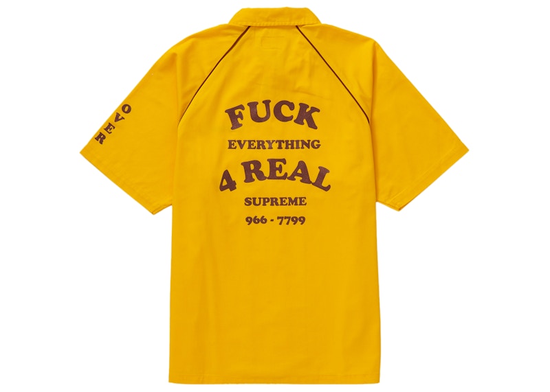 Supreme Fuck Everything S/S Work Shirt Yellow