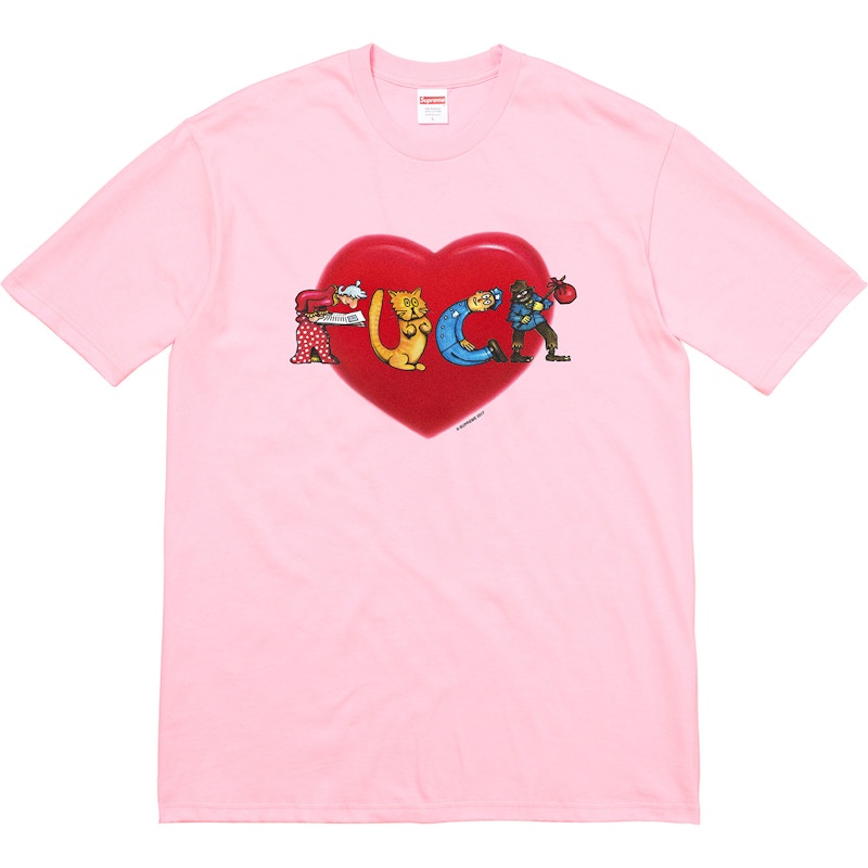 Supreme Fuck Love Tee Light Pink