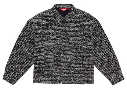 Supreme Fuck Stitch Denim Trucker Jacket Black