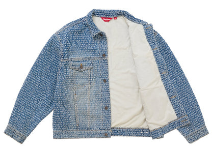Supreme Fuck Stitch Denim Trucker Jacket Blue