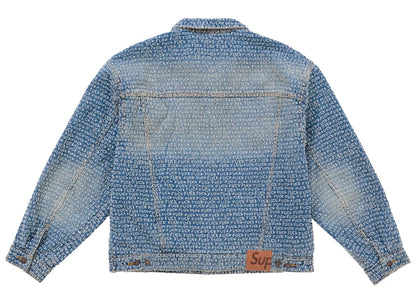 Supreme Fuck Stitch Denim Trucker Jacket Blue