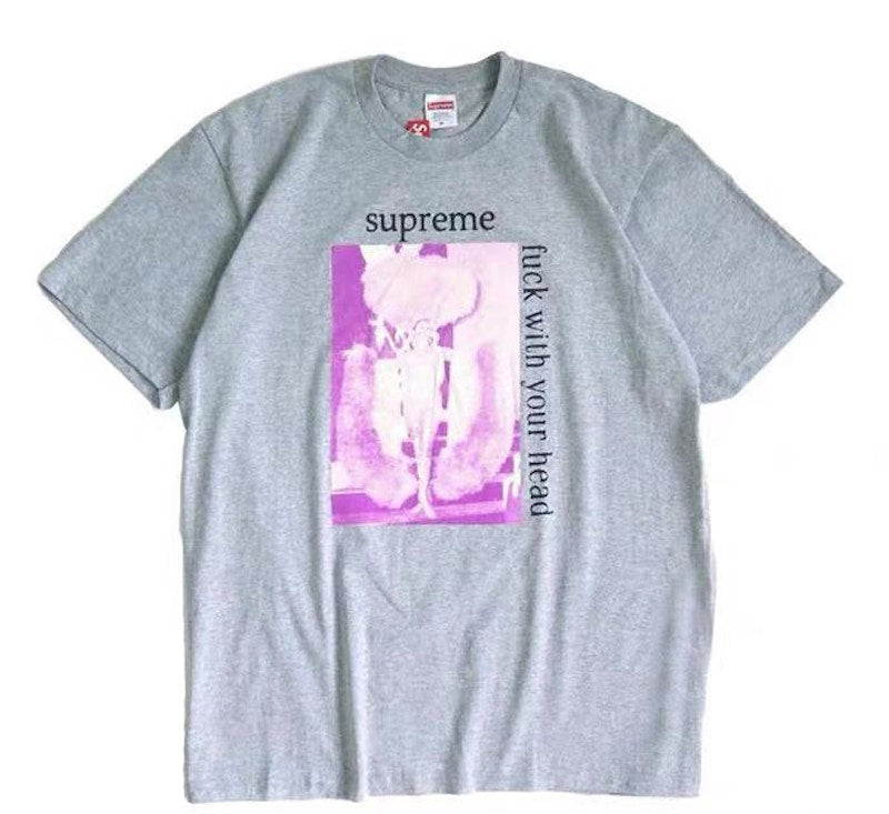Supreme Fuck With Your Head Tee Heather Grey