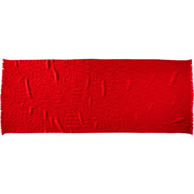 Supreme Fuck Wool Scarf Red