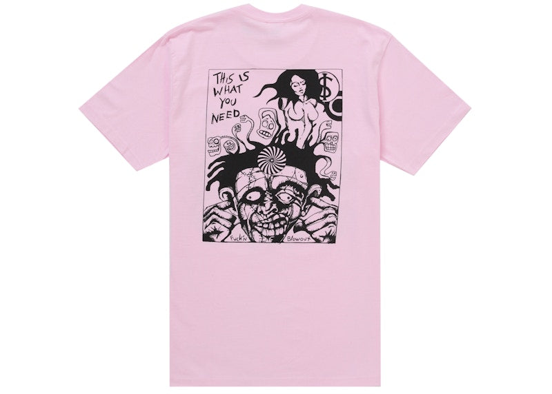 Supreme Fuckin Blowout Tee Light Pink