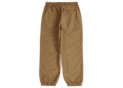 Supreme Full Zip Baggy Warm Up Pant Light Brown