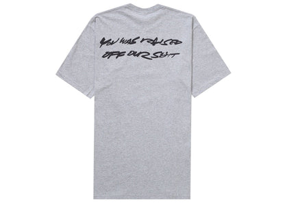 Supreme Futura Box Logo Tee Heather Grey