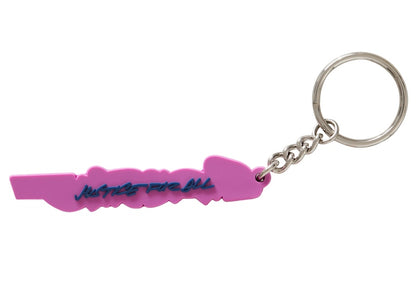 Supreme Futura Logo Keychain Bright Purple
