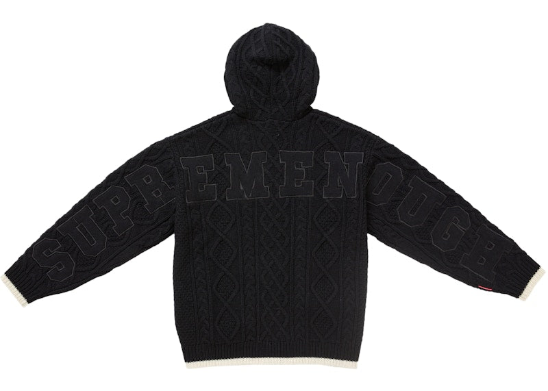 Supreme GOODENOUGH Zip Up Hooded Sweater Black