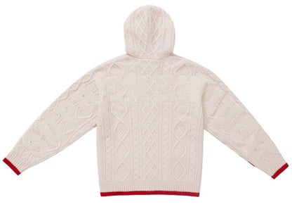Supreme GOODENOUGH Zip Up Hooded Sweater Natural