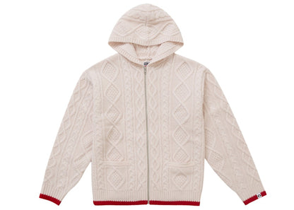 Supreme GOODENOUGH Zip Up Hooded Sweater Natural