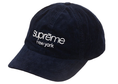 Supreme GORE-TEX Corduroy Classic Logo 6-Panel Navy