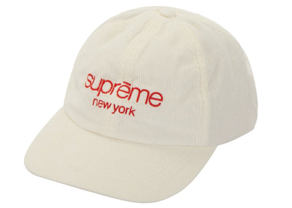Supreme GORE-TEX Corduroy Classic Logo 6-Panel White