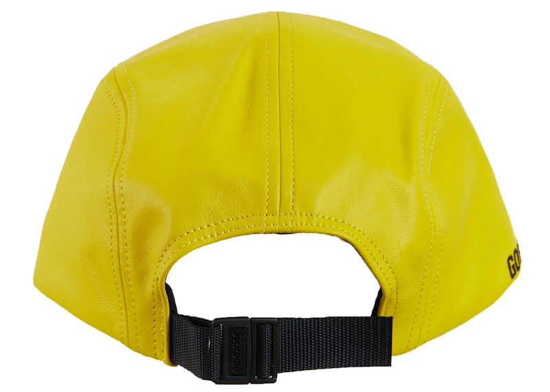 Supreme GORE-TEX Leather Camp Cap Yellow