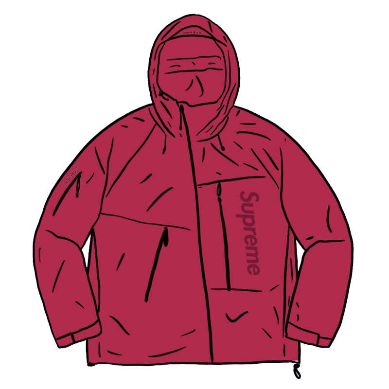 Supreme GORE-TEX Paclite Shell Jacket Dark Red