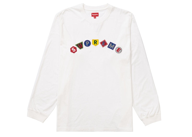 Supreme Geo Arc L/S Top White