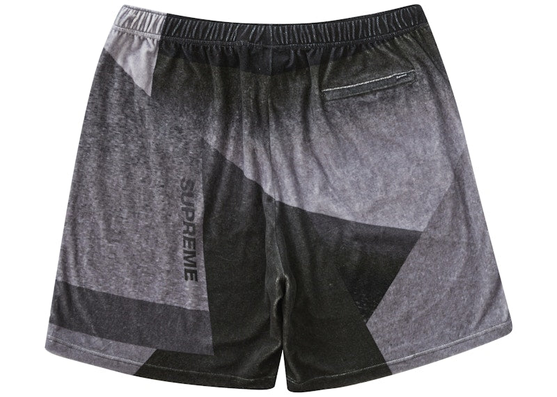 Supreme Geo Velour Short Black