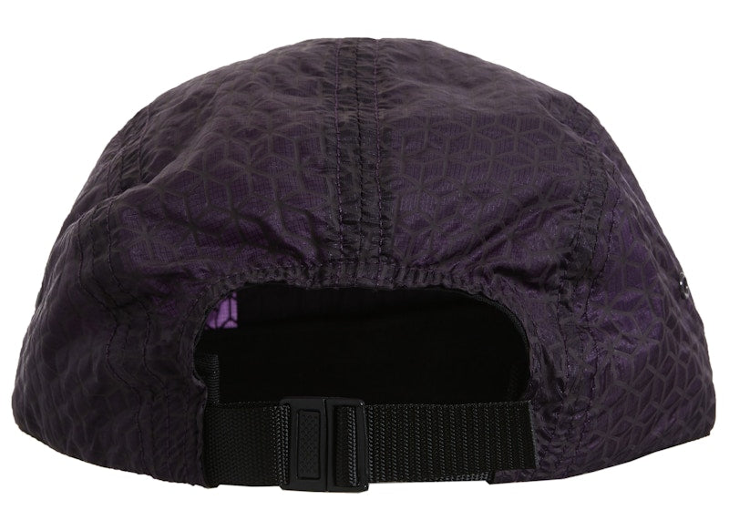 Supreme Geometric Ripstop Camp Cap Purple