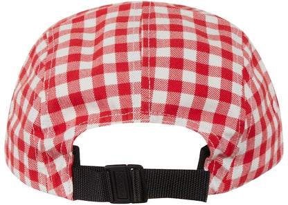 Supreme Gingham Camp Cap Red
