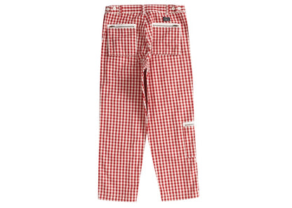 Supreme Gingham Flight Pant Red