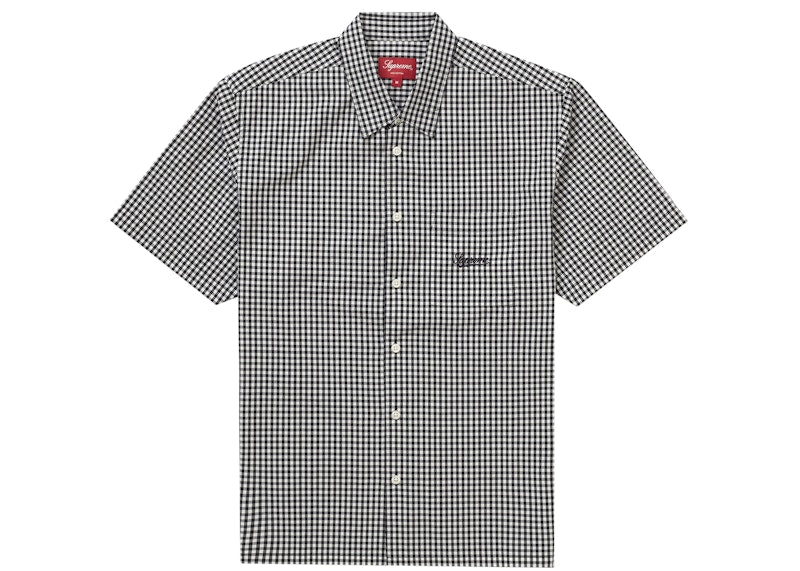 Supreme Gingham S/S Shirt Black