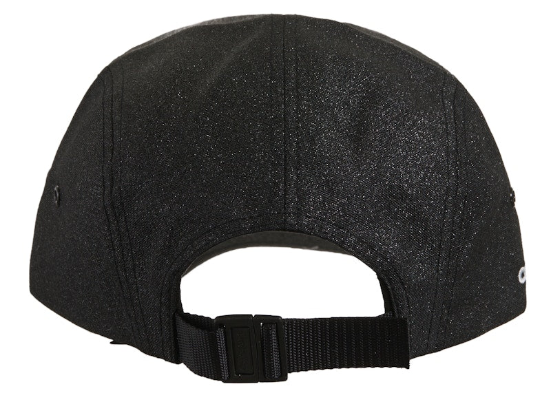 Supreme Glitter Cordura Camp Cap Black