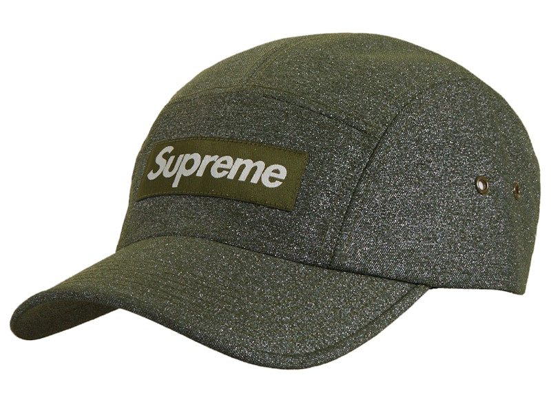 Supreme Glitter Cordura Camp Cap Olive