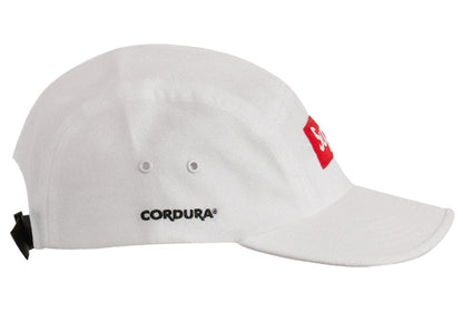 Supreme Glitter Cordura Camp Cap White