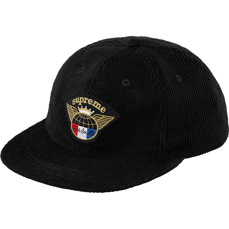 Supreme Global Corduroy 6-Panel Black